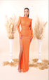 Jula - High Neck with side slit dress